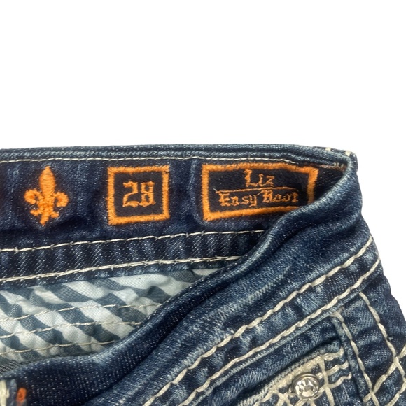 Rock Revial 28 Liz Easy Boot Cut Jeans Pockets Denim Mid Rise Curvy Fit - Picture 8 of 10